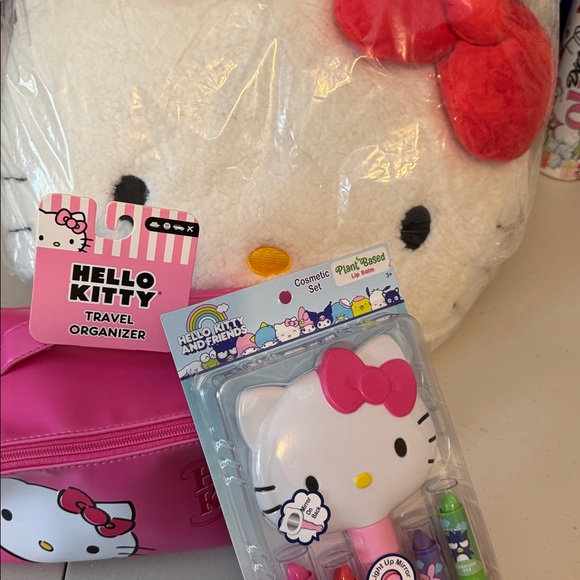 Hello Kitty Gift Set with Large Pillow, Large Travel Bag and